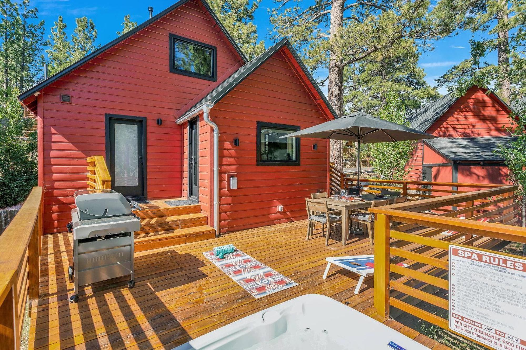 Sled-Ski Lakeside Village Cabin - Spa - Bbq - Firepit - Loft - Games ビッグ・ベアー・レイク エクステリア 写真